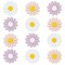 Bright Creations Flower Iron On Patches for Backpacks, Cute Daisy Patches Iron On in 3 Colors, Embroidered Applique Flower Patches for Clothes, Bags, Hats and Jeans (12 Pack, 1.8 x 1.8 In)